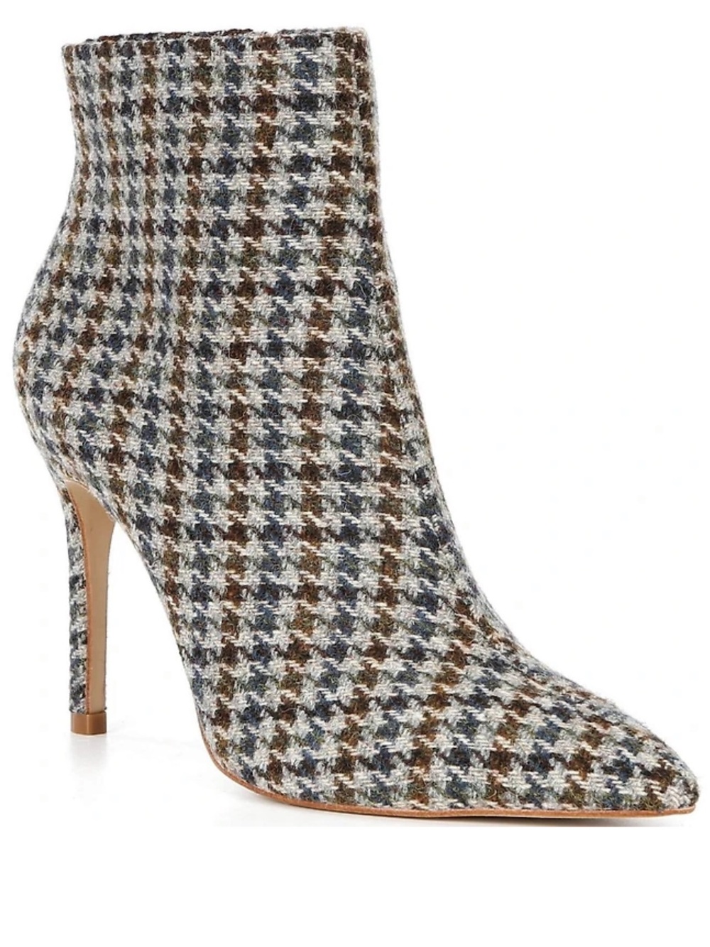 Gianni Bini Sergey Tweed Booties 9 Houndstooth Stiletto Heel NWOB